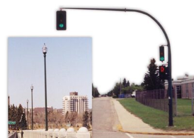 CIM light standards installed